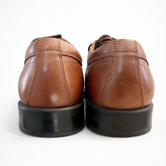 Stafford Cap Toe Oxford Dress Shoes Mens 10 Brown Leather Lace Up Classic main image 5